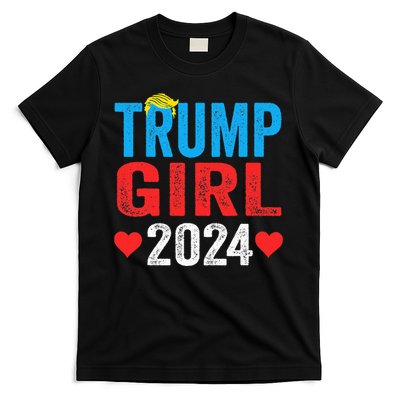 Trump Girl 2024 Cute Trump Flag T-Shirt