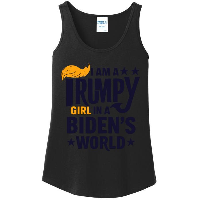 Trump Girl 2024: Unwavering Patriotism Ladies Essential Tank