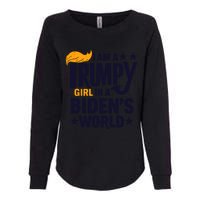 Trump Girl 2024: Unwavering Patriotism Womens California Wash Sweatshirt