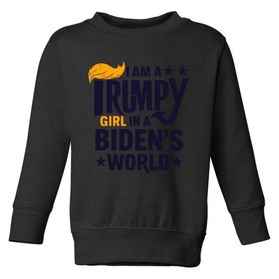 Trump Girl 2024: Unwavering Patriotism Toddler Sweatshirt