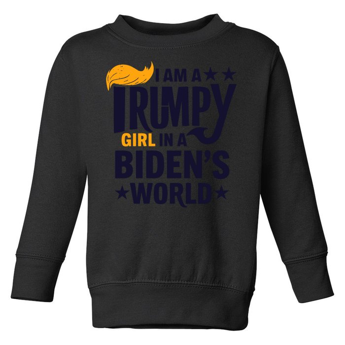 Trump Girl 2024: Unwavering Patriotism Toddler Sweatshirt