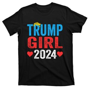 Trump Girl 2024 Shirts Cute Trump Flag T-Shirt