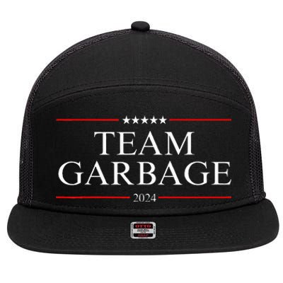 Team Garbage 2024 7 Panel Mesh Trucker Snapback Hat