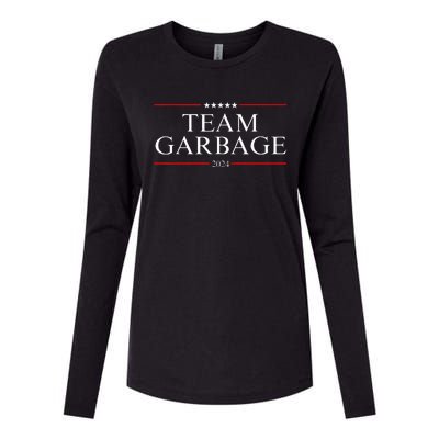 Team Garbage 2024 Womens Cotton Relaxed Long Sleeve T-Shirt