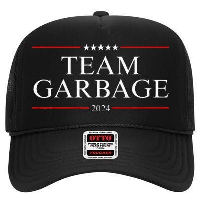 Team Garbage 2024 High Crown Mesh Back Trucker Hat