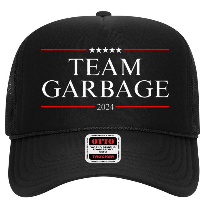 Team Garbage 2024 High Crown Mesh Back Trucker Hat