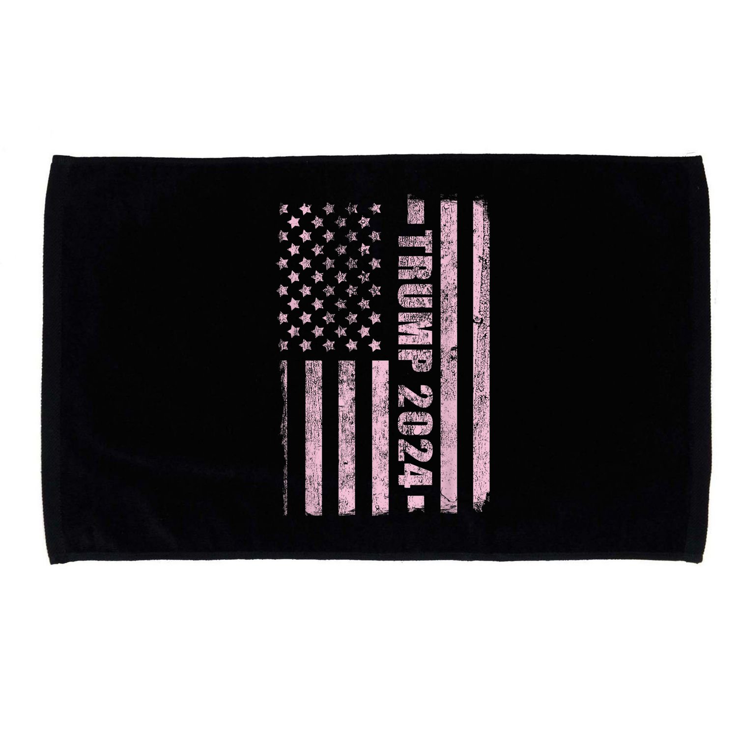 Trump Girl 2024 USA Flag Vintage Faded Microfiber Hand Towel