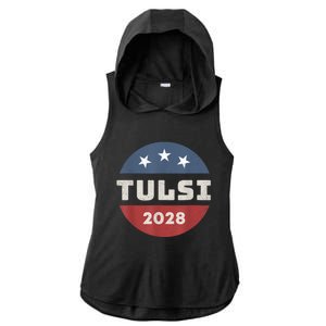 Tulsi Gabbard 2028 For President Campaign Ladies PosiCharge Tri-Blend Wicking Draft Hoodie Tank