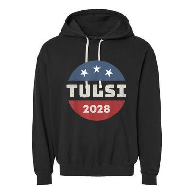 Tulsi Gabbard 2028 For President Campaign Garment-Dyed Fleece Hoodie