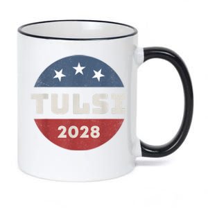 Tulsi Gabbard 2028 For President Campaign 11oz Black Color Changing Mug