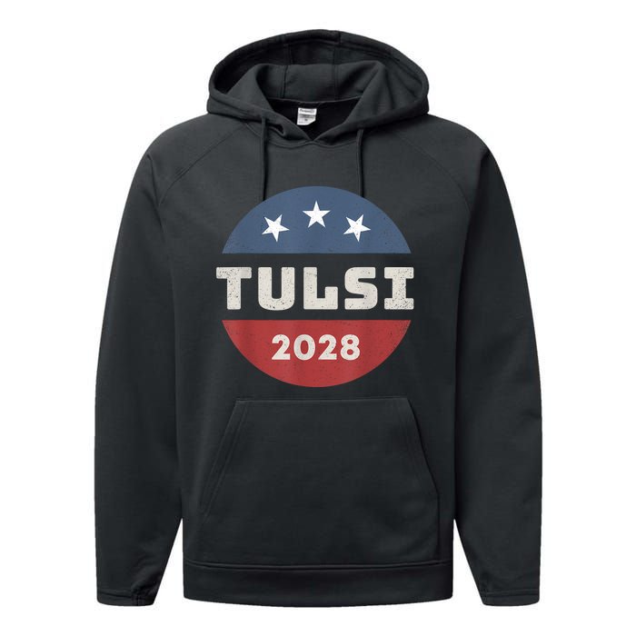 Tulsi Gabbard 2028 For President Campaign Performance Fleece Hoodie