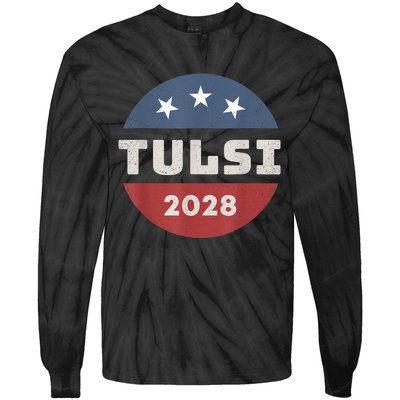 Tulsi Gabbard 2028 For President Campaign Tie-Dye Long Sleeve Shirt