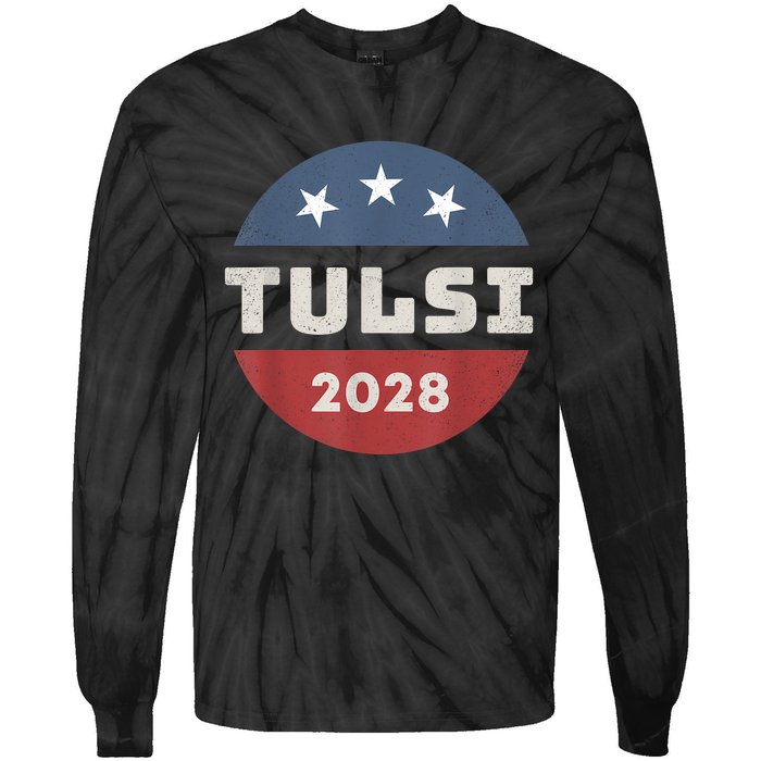 Tulsi Gabbard 2028 For President Campaign Tie-Dye Long Sleeve Shirt