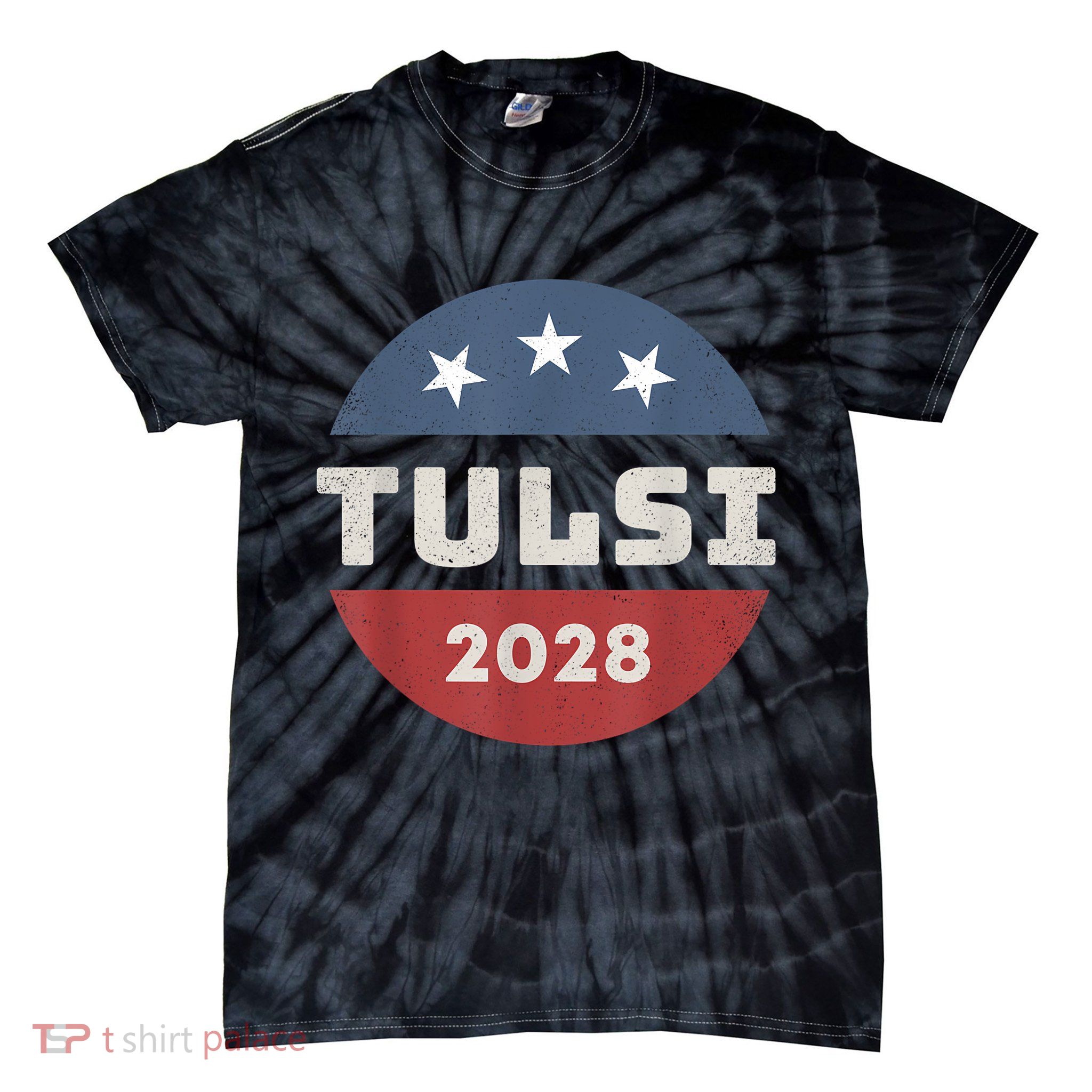 Tulsi Gabbard 2028 For President Campaign Tie-Dye T-Shirt