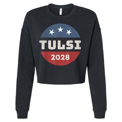 Tulsi Gabbard 2028 For President Campaign Cropped Pullover Crew