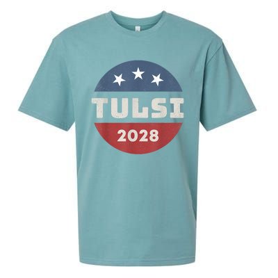 Tulsi Gabbard 2028 For President Campaign Sueded Cloud Jersey T-Shirt