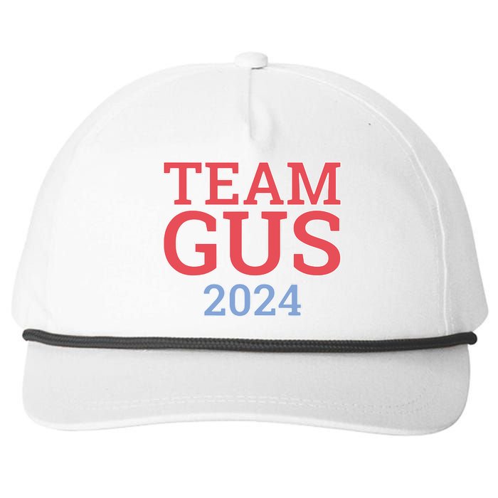 Team Gus 2024 Tim Walz Snapback Five-Panel Rope Hat