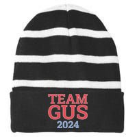 Team Gus 2024 Tim Walz Striped Beanie with Solid Band