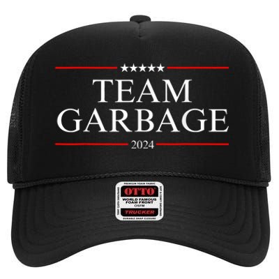 Team Garbage 2024 High Crown Mesh Back Trucker Hat