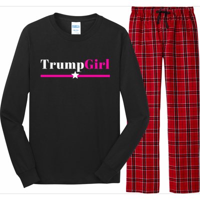 Trump Girl 2024 Trump Girl Pink Long Sleeve Pajama Set