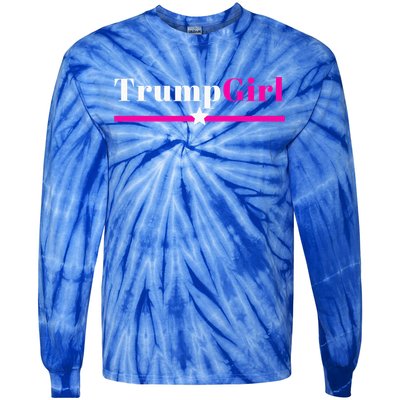 Trump Girl 2024 Trump Girl Pink Tie-Dye Long Sleeve Shirt