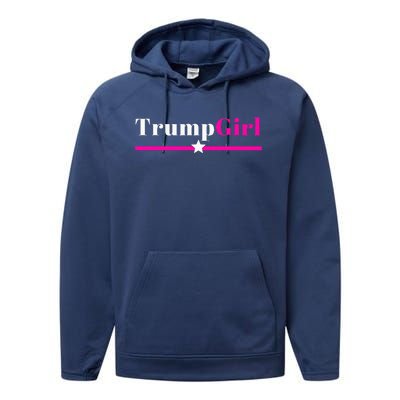 Trump Girl 2024 Trump Girl Pink Performance Fleece Hoodie