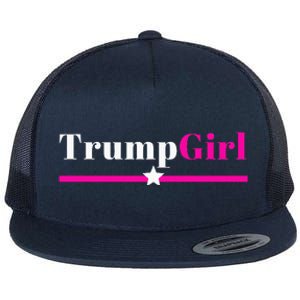 Trump Girl 2024 Trump Girl Pink Flat Bill Trucker Hat