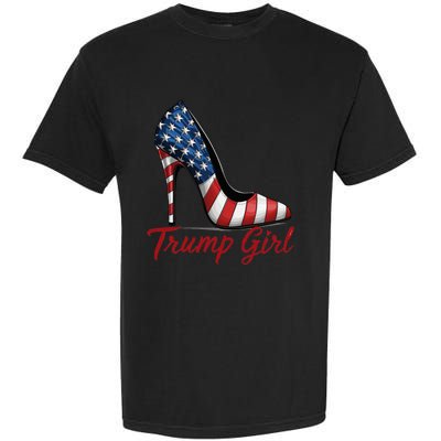 Trump Girl 2024 Cute Trump Flag Garment-Dyed Heavyweight T-Shirt