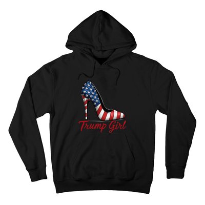 Trump Girl 2024 Cute Trump Flag Hoodie