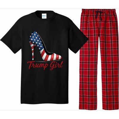 Trump Girl 2024 Cute Trump Flag Pajama Set