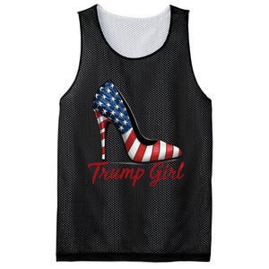 Trump Girl 2024 Cute Trump Flag Mesh Reversible Basketball Jersey Tank