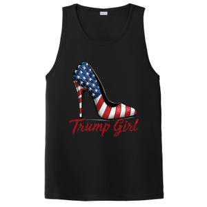 Trump Girl 2024 Cute Trump Flag PosiCharge Competitor Tank