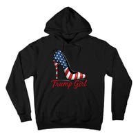 Trump Girl 2024 Cute Trump Flag Tall Hoodie