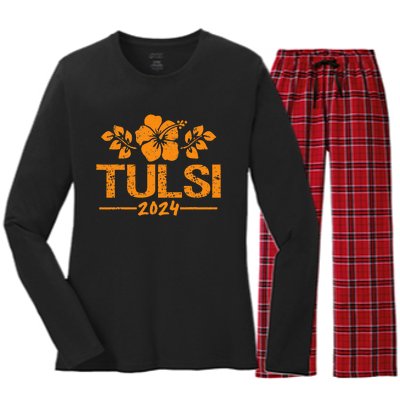 Tulsi Gabbard 2024 Women's Long Sleeve Flannel Pajama Set 