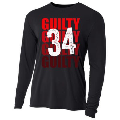 Trump Guilty 34 Counts Cooling Performance Long Sleeve Crew