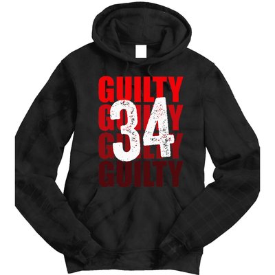 Trump Guilty 34 Counts Tie Dye Hoodie