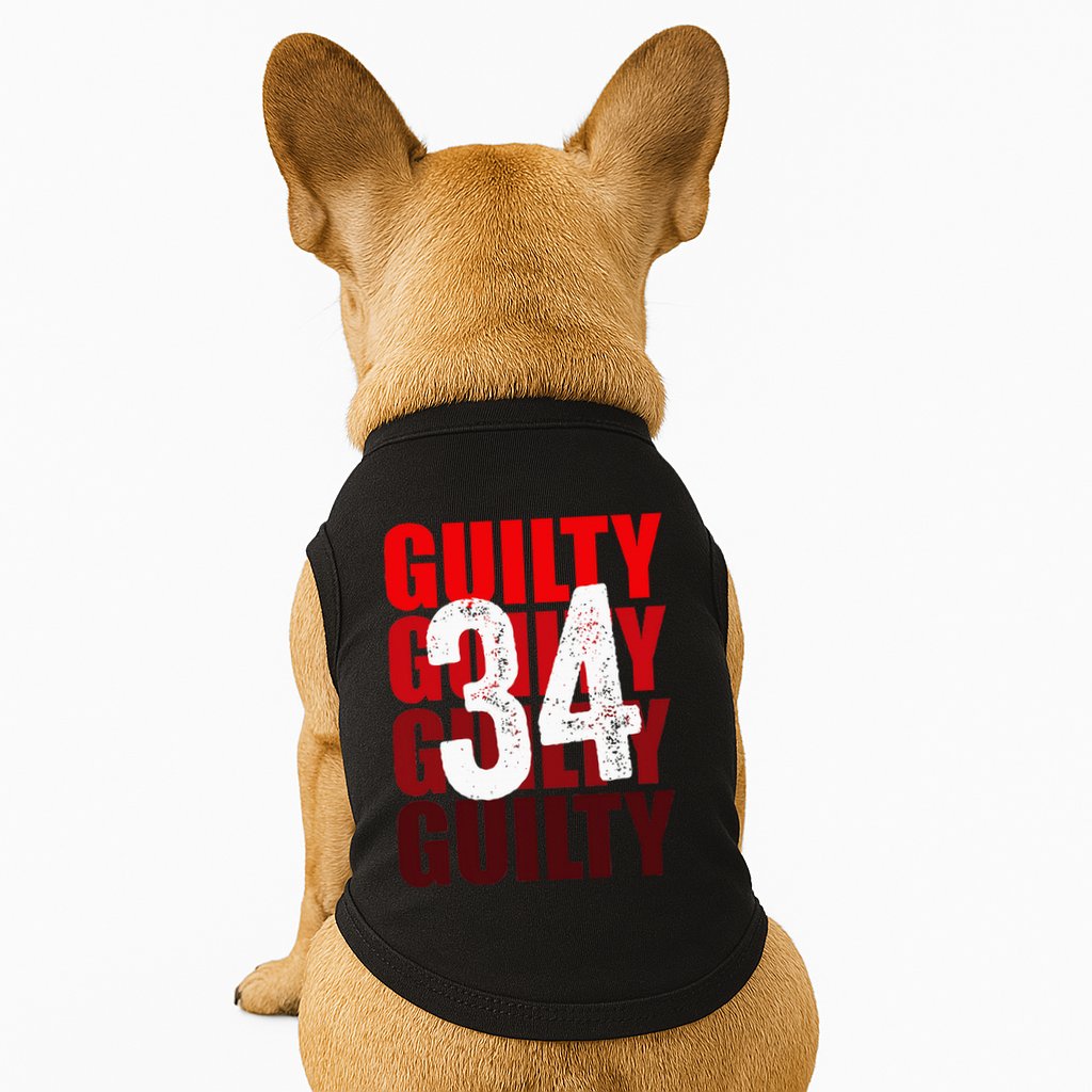 Trump Guilty 34 Counts Doggie Tank