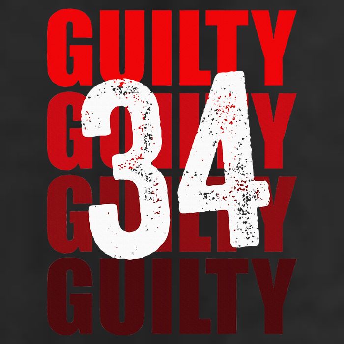 Trump Guilty 34 Counts Adult Drive Performance Visor