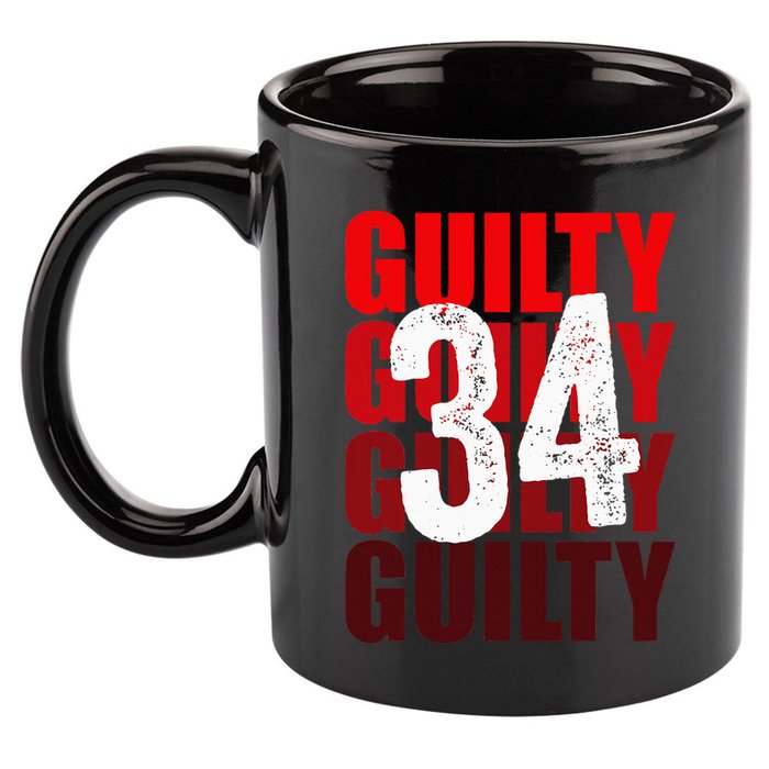 Trump Guilty 34 Counts 11oz C Handle Ceramic Mug