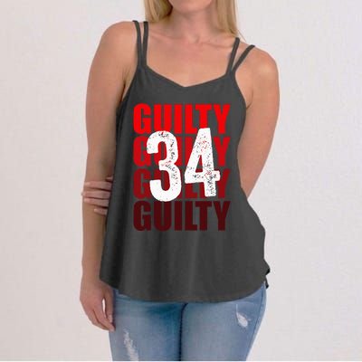 Trump Guilty 34 Counts Women's Strappy Tank