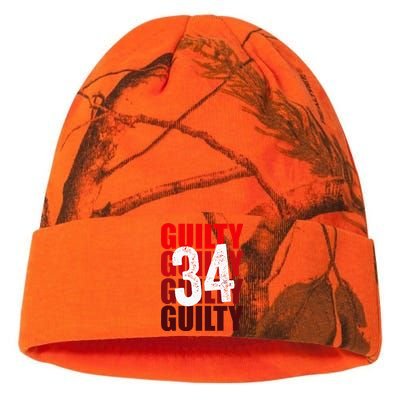 Trump Guilty 34 Counts Kati Licensed 12" Camo Beanie