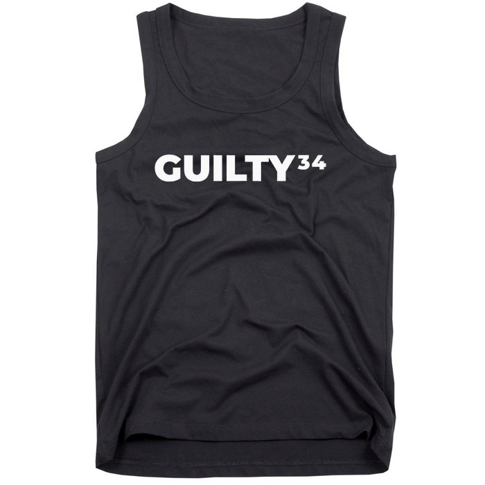 Trump Guilty 34 Counts Tank Top