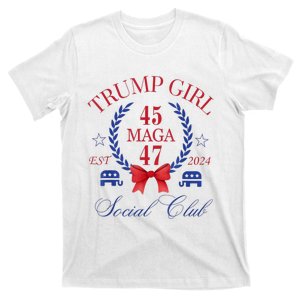 Trump Girl 45 47 Social Club  Trump 2024 T-Shirt