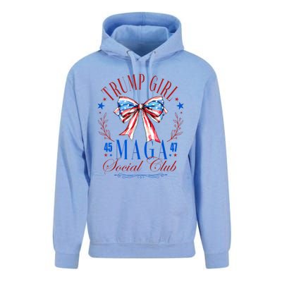 Trump Girl 45 47 Maga Est 2024 Social Club Happy 4th Of July Unisex Surf Hoodie