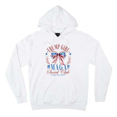 Trump Girl 45 47 Maga Est 2024 Social Club Happy 4th Of July Hoodie