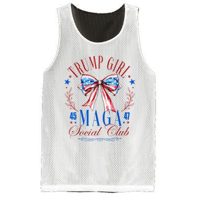 Trump Girl 45 47 Maga Est 2024 Social Club Happy 4th Of July Mesh Reversible Basketball Jersey Tank