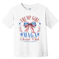 Trump Girl 45 47 Maga Est 2024 Social Club Happy 4th Of July Toddler T-Shirt