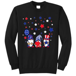 Three Gnomes 4th Of July Red White and Blue Sweatshirt