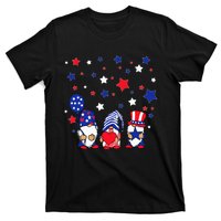 Three Gnomes 4th Of July Red White and Blue T-Shirt