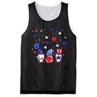 Three Gnomes 4th Of July Red White and Blue Mesh Reversible Basketball Jersey Tank